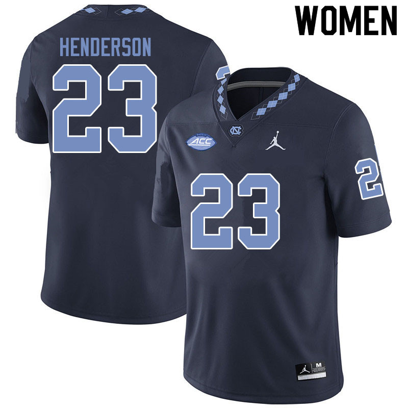 Jordan Brand Women #23 Josh Henderson North Carolina Tar Heels College Football Jerseys Sale-Black